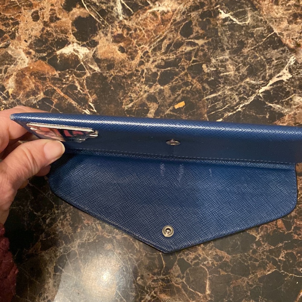 Prada Blue Wallet with Fun Patches - Picture 7 of 9